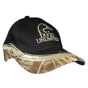 Vintage Ducks Unlimited Hat Cap Mens Camouflage Embroidered Hunting Gorpcore
